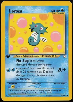Horsea [1st Edition] #62 Neo Genesis Pokemon Card - Image 1
