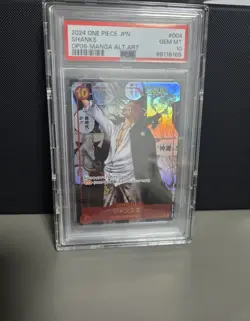 PSA 10 SHANKS MANGA ALTERNATE ART OP09-004 Japanese One Piece Card Game GEM MINT - Image 3