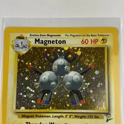 Pokemon TCG Magneton Base Set 2 Card 9/130 Holo Unlimited Holo Rare - Image 3