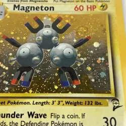 Pokemon TCG Magneton Base Set 2 Card 9/130 Holo Unlimited Holo Rare - Image 4