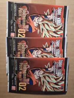 Bandai Dragon Ball Super Card Game Tournament Pack Winner 02 3 Packs English - Image 1
