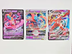 Deoxys V STAR, Deoxys V MAX, & Deoxys V Black Star Promos (3X) Pokemon Cards NM - Image 1