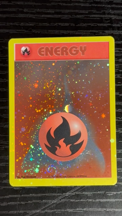 Pokemon League Promo ENERGIZE YOUR GAME Fire Energy Card Double 2x SWIRL Vintage - Image 2