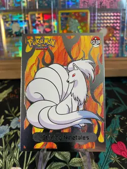 SHINING Ninetales Non-TCG 2024 SHINY POKEMON Card Kanto Peru Foil NM - Image 1