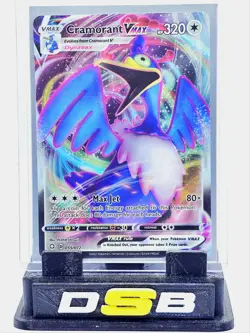 Pokemon TCG Cramorant VMAX Shining Fates Holo Ultra Rare Card 055/072 - Image 1