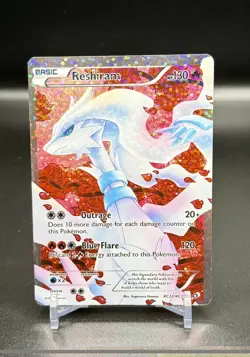 Reshiram (Full Art) RC22/RC25 Legendary Treasures: Radiant Collection Holo - MP - Image 1