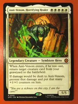 MTG, MAGIC, SPM, ANTI - VENOM, HORRIFYING HEALER, MYTHIC , 0001,REG. FINISH, NM - Image 1