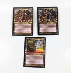 MTG CCG Visions Expansion LOT OF 2 Breathstealer's Crpyt & 1 Righteous War LP EX - Image 1