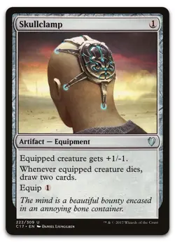 Skullclamp #222 (NM) Commander 2017 C17 Magic MTG - Image 1