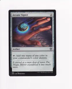 2023 MTG MAGIC COMMANDER: PHYREXIA ALL WILL BE ONE ARCANE SIGNET - Image 1