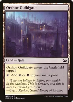 1x Orzhov Guildgate *FOIL* - NM - Modern Masters 2017 - SPARROW MAGIC mtg - Image 1