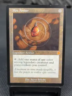 Magic The Gathering - The Brothers' War: Retro Frame Artifacts - Mox Amber - Image 1