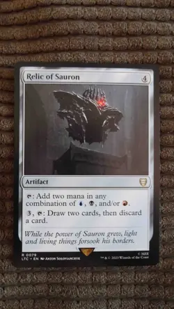 Magic: the Gathering / MtG Relic of Sauron x1 Lord of the Rings Commander - Image 1