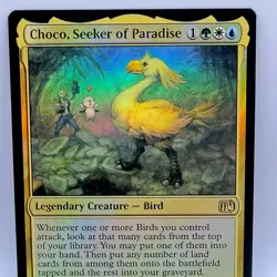 Magic The Gathering Choco Seeker of Paradise 0215 Final Fantasy Foil Rare MTG - Image 1
