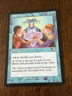 Vtg Soothsaying Mercadian Masques Mtg Magic the Gathering - Image 1