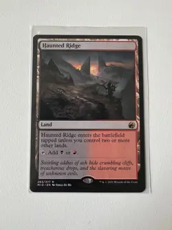 MTG Magic the Gathering Haunted Ridge (263/548) Innistrad Midnight Hunt NM - Image 1