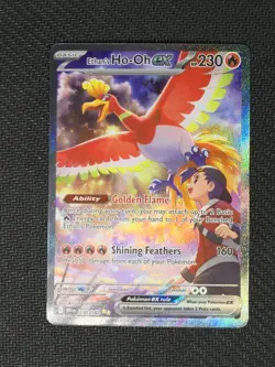 Pokemon TCG Scarlet & Violet Destined Rivals Ethan's Ho-oh SIR - Image 1