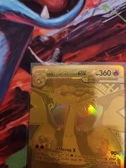 Pokemon Mega Evolution Phantasmal Flames Mega Charizard 130/094 NM - Image 2