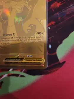 Pokemon Mega Evolution Phantasmal Flames Mega Charizard 130/094 NM - Image 4