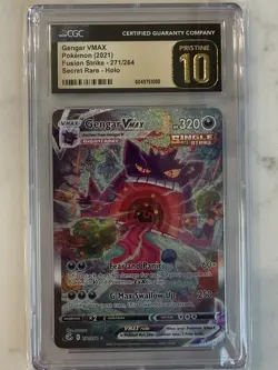 Pokemon Gengar VMAX Fusion Strike Secret Rare Full Alt Art #271 CGC 10 Pristine - Image 1
