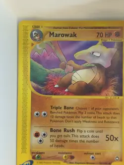 Pokemon Marowak 54/147 Aquapolis Non-Holo 2003 E Reader NM/ Mint - Image 2