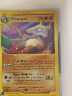 Pokemon Marowak 54/147 Aquapolis Non-Holo 2003 E Reader NM/ Mint - Image 3