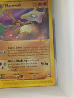 Pokemon Marowak 54/147 Aquapolis Non-Holo 2003 E Reader NM/ Mint - Image 4