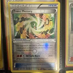 Pokemon Power Memory 108/124 Fates Collide Reverse Holo Trainer Uncommon English - Image 1