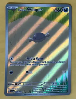 Pokemon Paldean Wooper 221/193 Paldea Evolved Illustration Rare Full Art Holo - Image 2