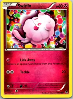 Swirlix 68/119 - XY - Phantom Forces Pokemon Common LP - Image 1