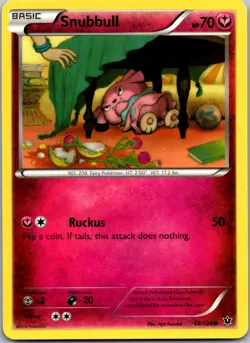 Snubbull 68/124 - XY - Fates Collide Pokemon Common LP - Image 1