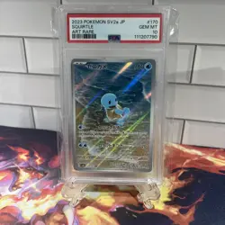 Squirtle 170/165 Art Rare Sv: Scarlet & Violet Pokemon 151 Holo Japanese PSA 10 - Image 1