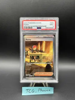 Pokemon Penny Secret Illustration Rare S&V Base Set 252/198 PSA 9 Mint - Image 1