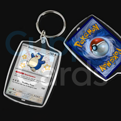 Snorlax, Paldean Fates SV PAF Special Illustration #202 | Mini Pokemon Keychain - Image 1