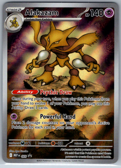 Pokemon Alakazam Mega Evolution Black Star Promo MEP009 NM - Image 1