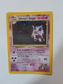 Pokemon Sabrina's Gengar 14/132 Gym Challenge Holo Rare LP - Image 1