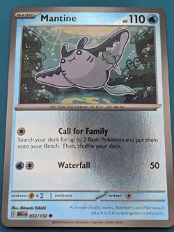 Mantine 032/132 Mega Evolution Reverse Holo Common NM - Image 1