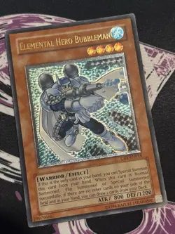 Yugioh Elemental Hero Bubbleman CRV-EN014 Ultimate Rare NA Enhanced Print MP - Image 1