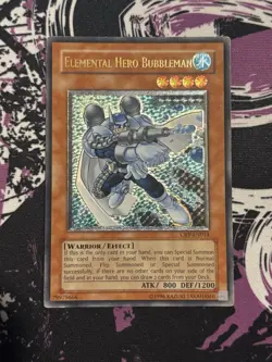 Yugioh Elemental Hero Bubbleman CRV-EN014 Ultimate Rare NA Enhanced Print MP - Image 3