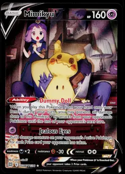 2022 Pokemon Sword & Shield Brilliant Stars Mimikyu V Trainer Gallery #TG16/TG30 - Image 1