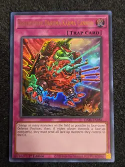 Yugioh! Destructive Daruma Karma Cannon DABL-EN084 Ultra Rare 1st Edition NM - Image 1
