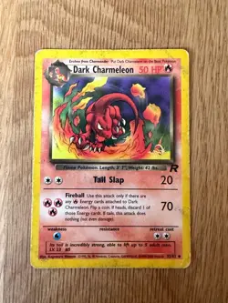 Pokemon - Dark Charmeleon - Team Rocket - W Stamp 32/82 WOTC MP - Image 1