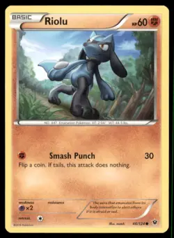 Pokemon TCG Riolu 46/124 Regular - Image 1