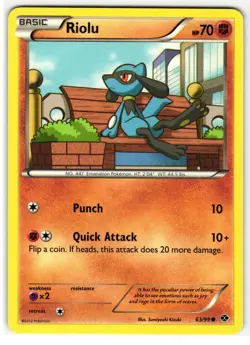 RIOLU 63/99 NEXT DESTINIES ENGLISH POKEMON TCG - Image 1