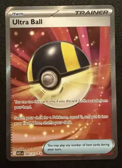 Pokemon Ultra Ball 264/217 Ultra Rare Full Art Holo ME: Ascended Heroes NM - Image 1