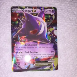 Pokemon Gengar EX Ultra Rare Holo 34/119 XY Phantom Forces 170 HP English 2014 - Image 1