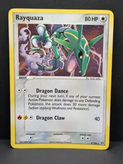 Rayquaza 9/106 EX Emerald Holo Secret Ultra Rare Pokemon TCG Nintendo vintage NM - Image 1