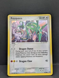 Rayquaza 9/106 EX Emerald Holo Secret Ultra Rare Pokemon TCG Nintendo vintage NM - Image 3