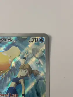 Pokemon Misty's Psyduck 193/182 Destined Rivals Illustration Rare Full Art Holo - Image 3