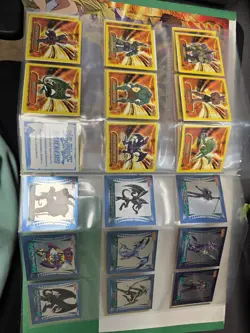 2002 Yugioh Topps Stickers MINT FULL SET, W/ Sticker Album With More Inside - Image 4